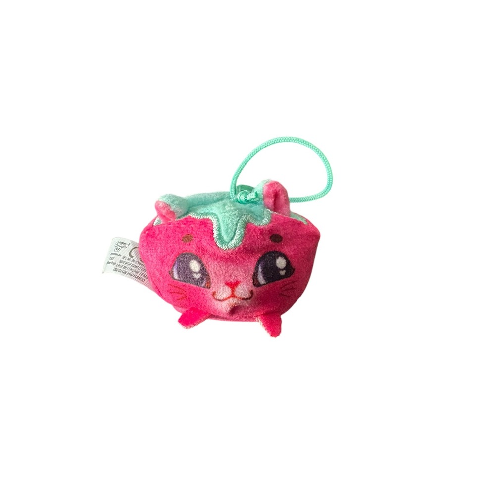 Moose Toys Cookeez Makery Pink Strawberry Cat Mini Plush 2" 2023